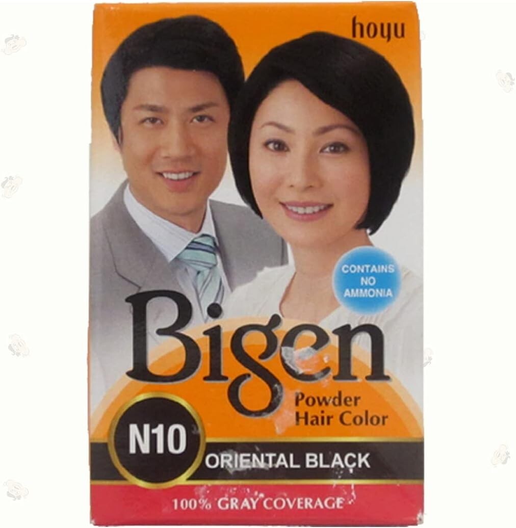 Bigen Powder hair Color N10 Oriental Black Free Shipping